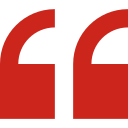 red quote symbol